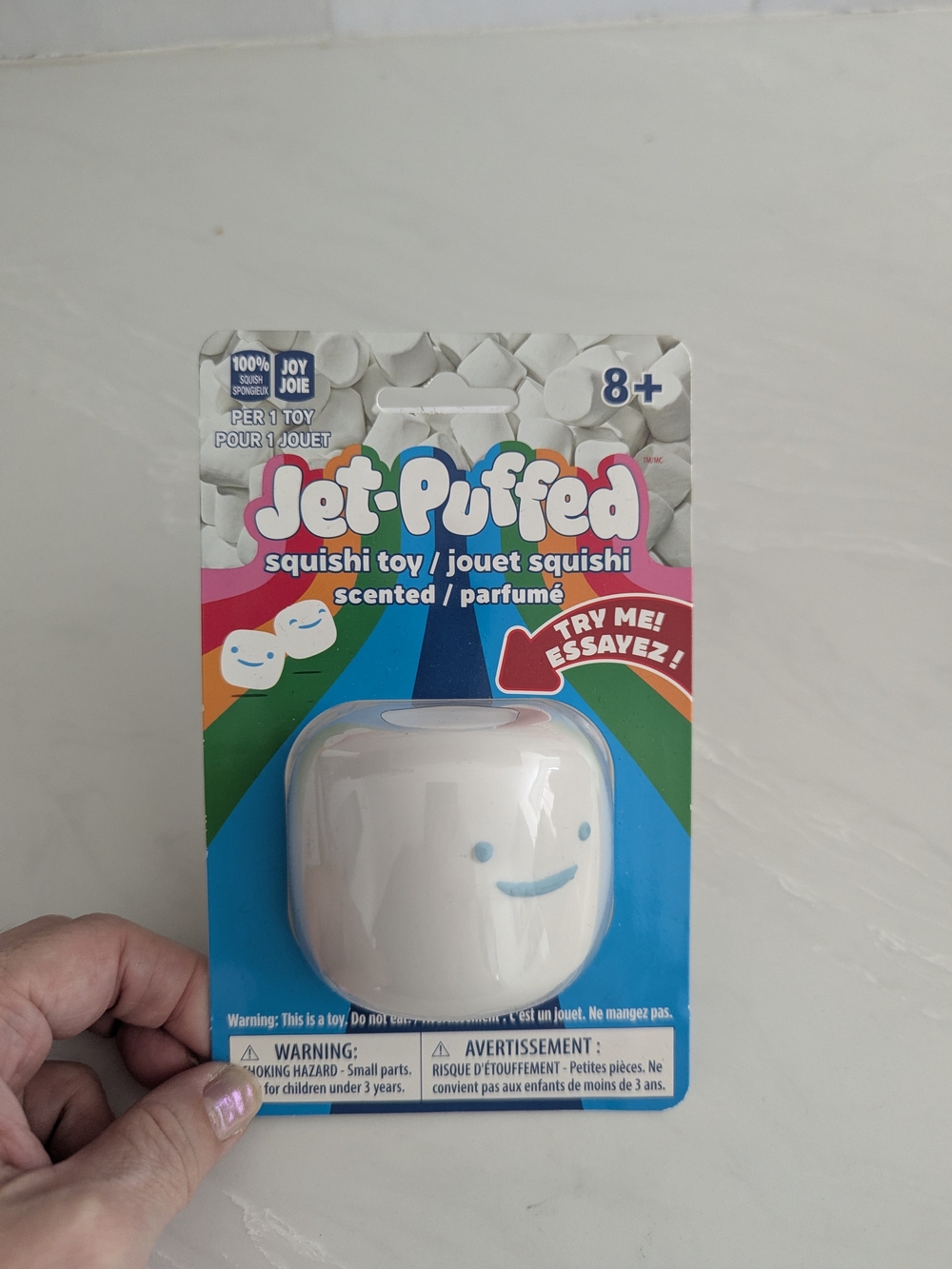 Jet-Puffed Scented Squishie Marshmallow Toy White NWT